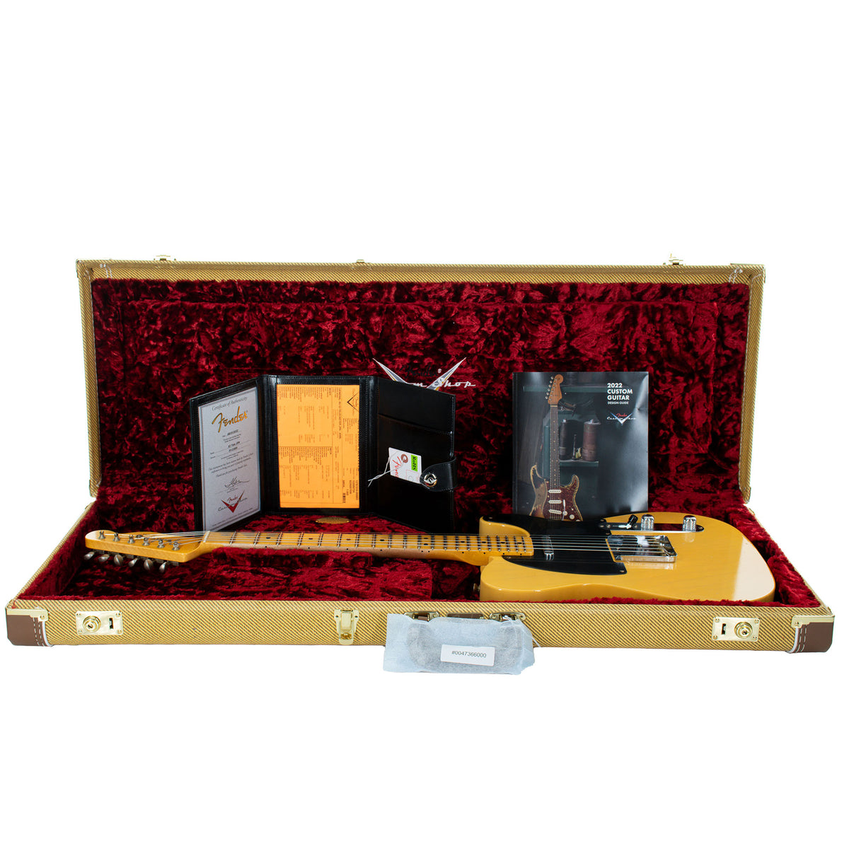 Fender Custom Shop '52 Telecaster Electric Guitar, Journeyman Relic, Aged Nocaster Blonde
