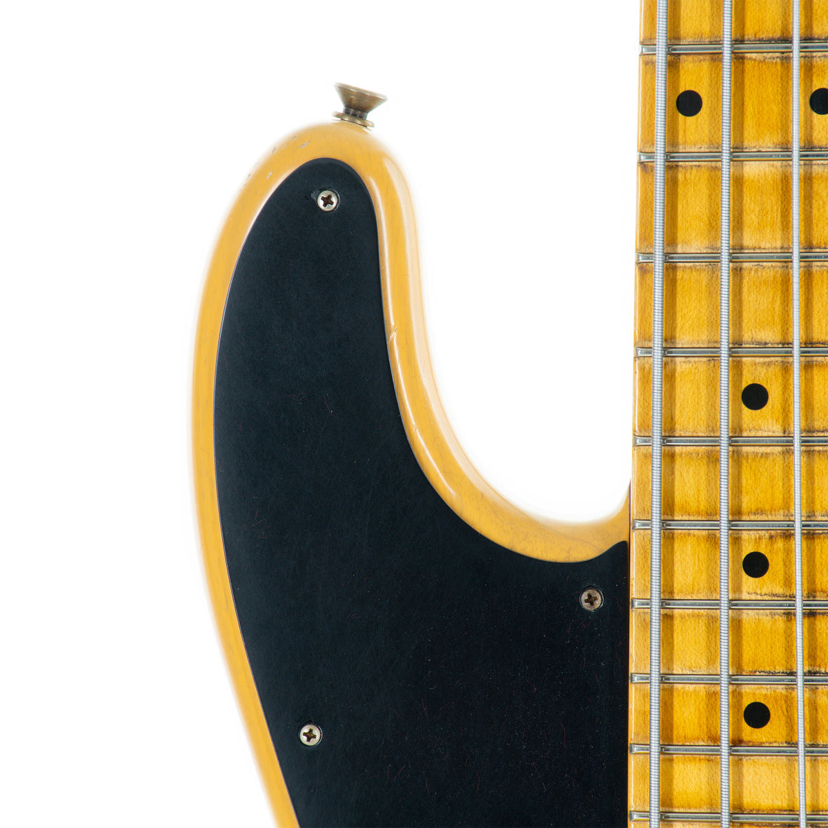 2022 Fender Custom Shop '55 Precision Bass Guitar Maple Relic, Butterscotch Blonde