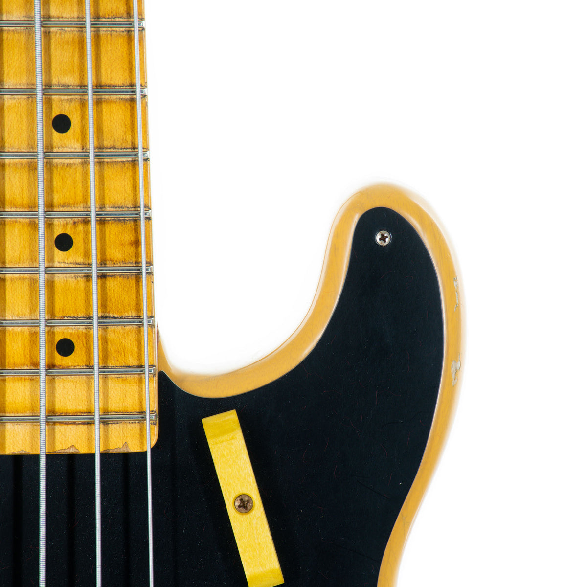 2022 Fender Custom Shop '55 Precision Bass Guitar Maple Relic, Butterscotch Blonde