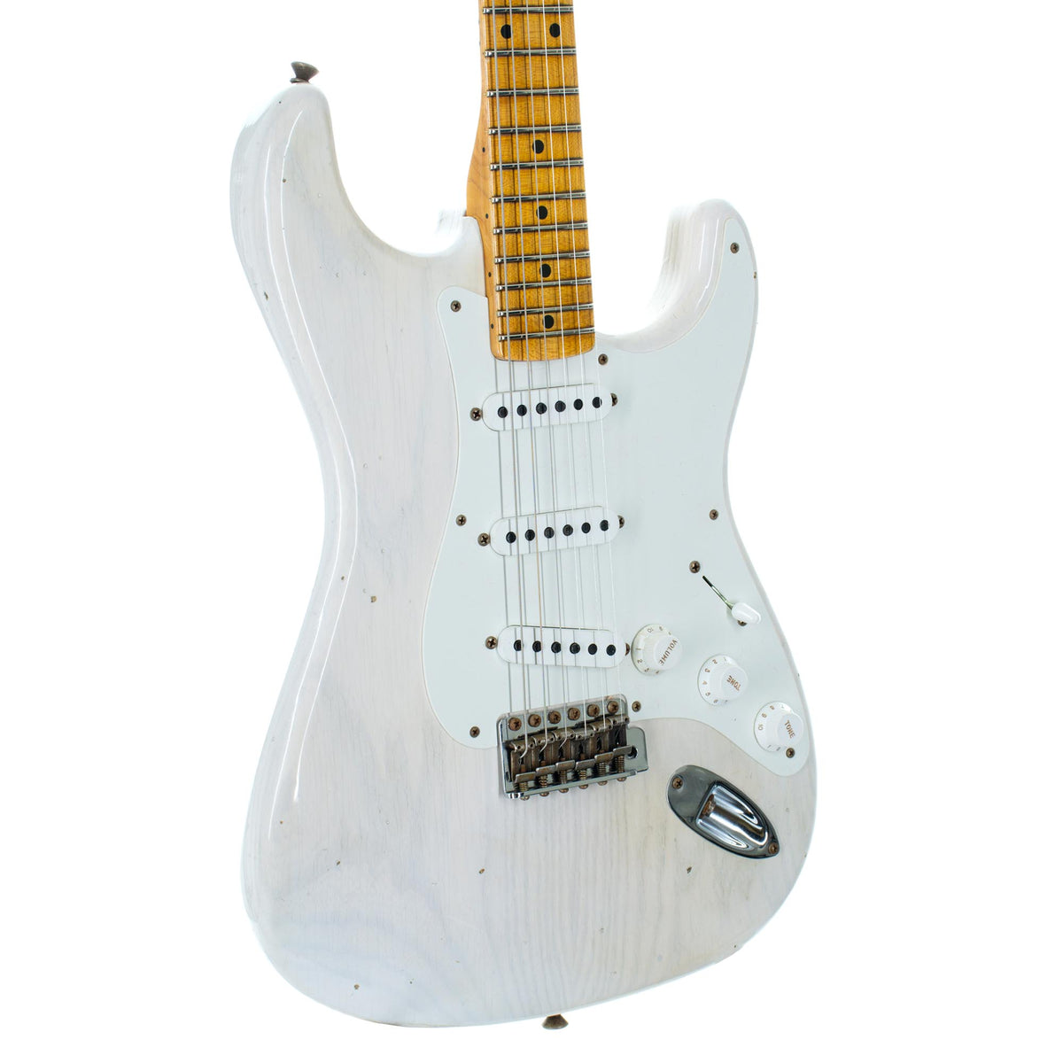Fender Custom Shop '55 Stratocaster Journeyman Relic, Maple, Faded White Blonde