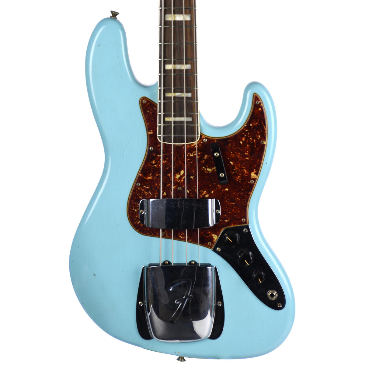 Fender Custom Shop '66 Jazz Bass Journeyman Relic Aged Daphne Blue