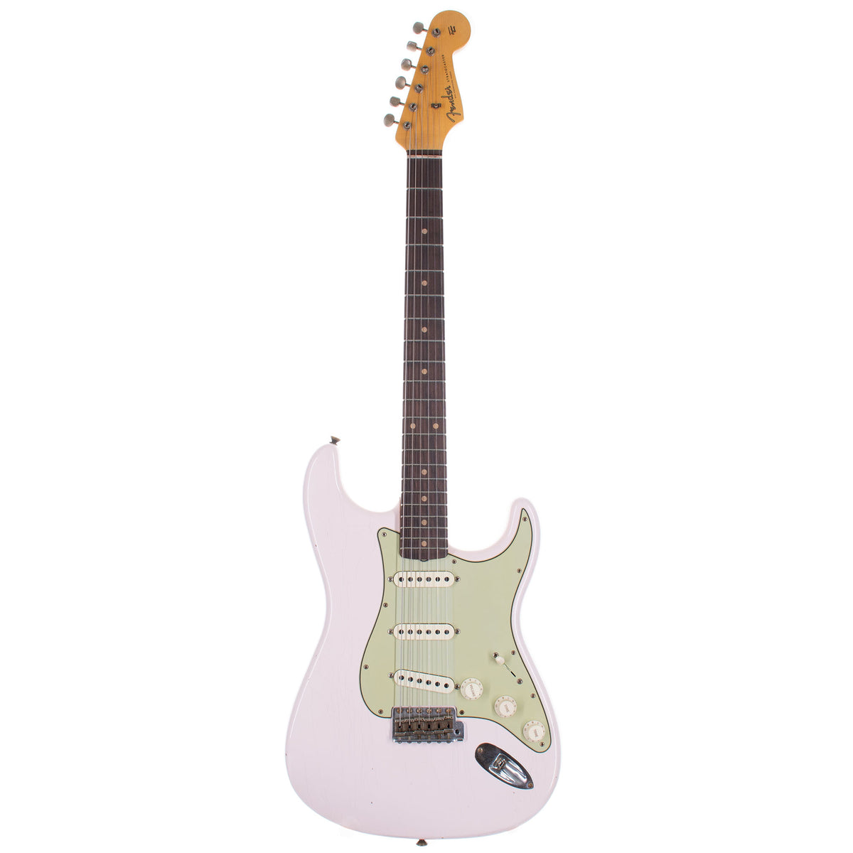 Fender Custom Shop Limited Edition '60 Stratocaster Journeyman Relic Electric Guitar, Super Faded Aged Shell Pink