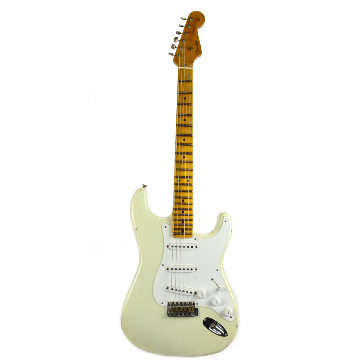 Fender Custom Shop Vintage Custom 55 Stratocaster Relic Aged Olympic White