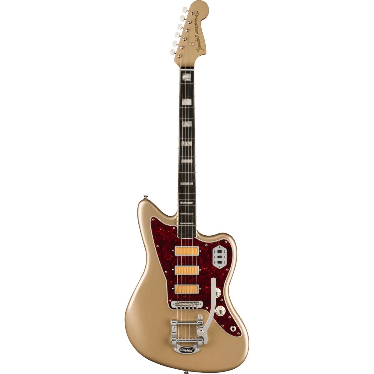 Fender Gold Foil Jazzmaster Electric Guitar, Ebony Fingerboard, Shoreline Gold