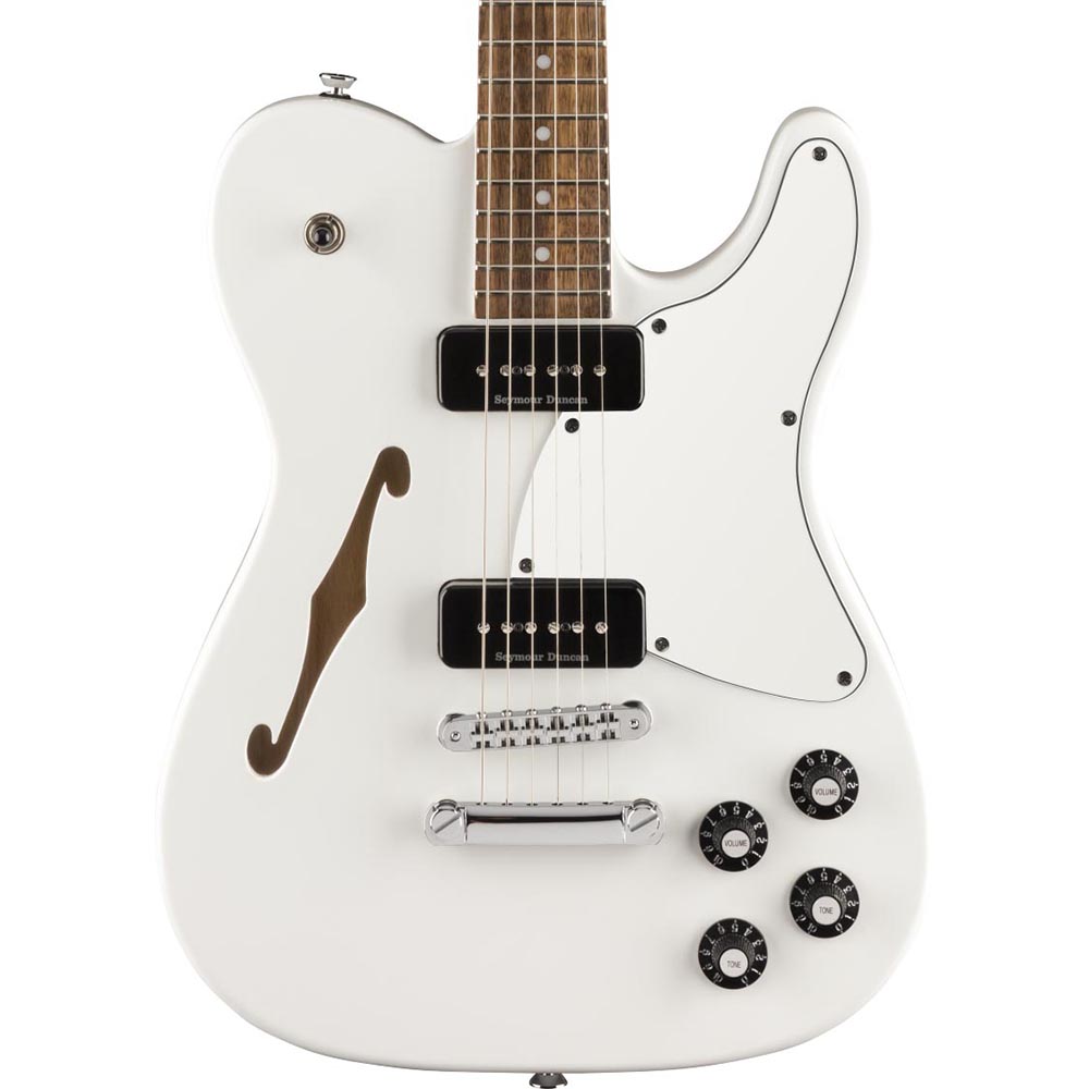 Fender Jim Adkins JA-90 Telecaster Thinline Laurel Fingerboard White