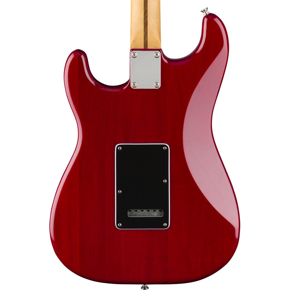 Fender Limited Mahogany Blacktop Stratocaster, Crimson Red Transparent