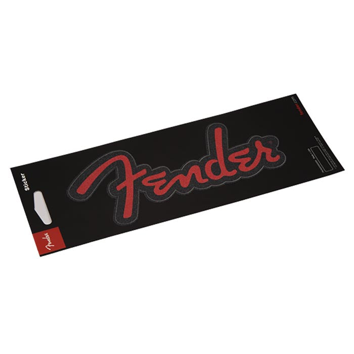 Fender Logo Sticker Red Glitter