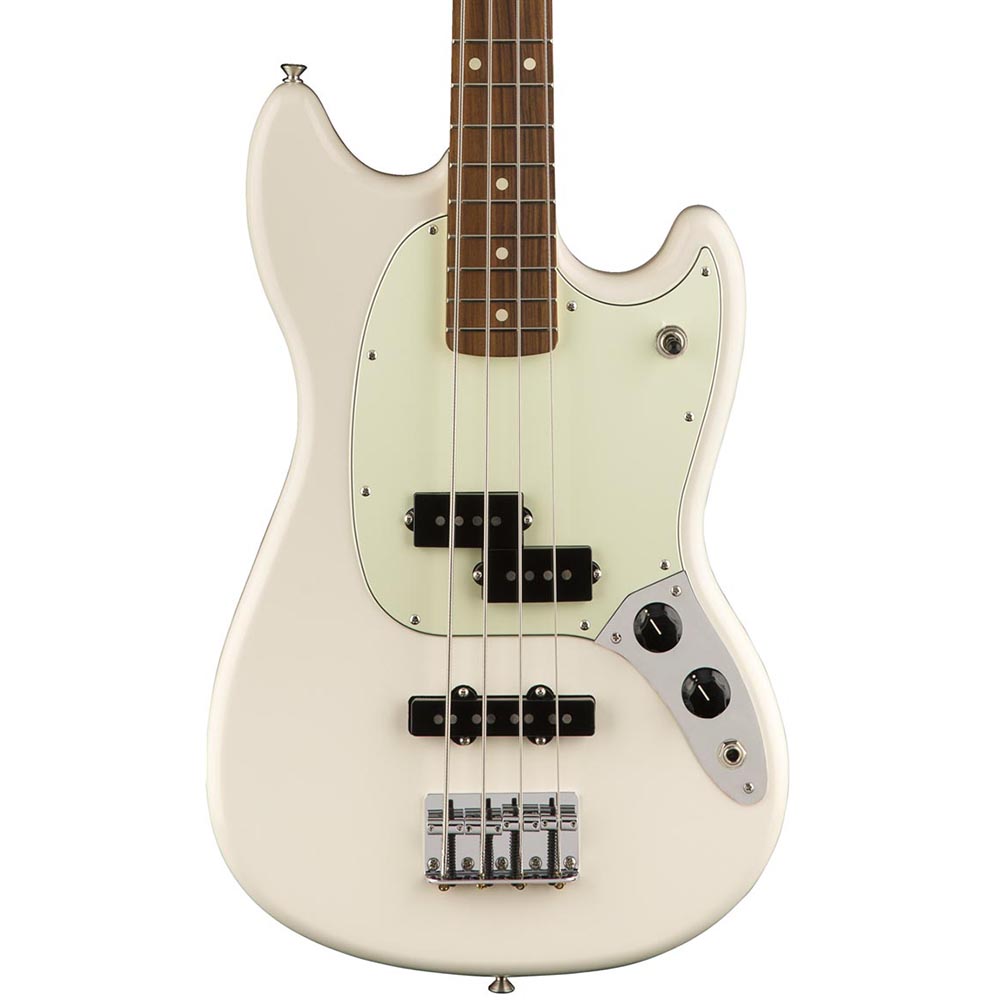 Fender Mustang Bass PJ - Pau Ferro Fingerboard - Olympic White