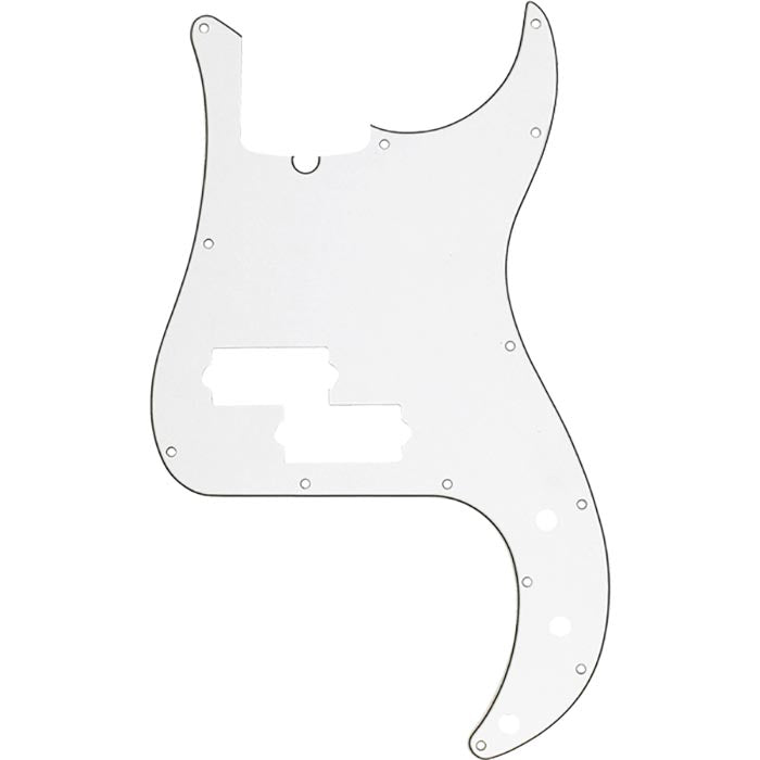 Fender Pickguard, Precision Bass, 13 Hole, Parchment, 3-Ply, With Truss Rod Notch