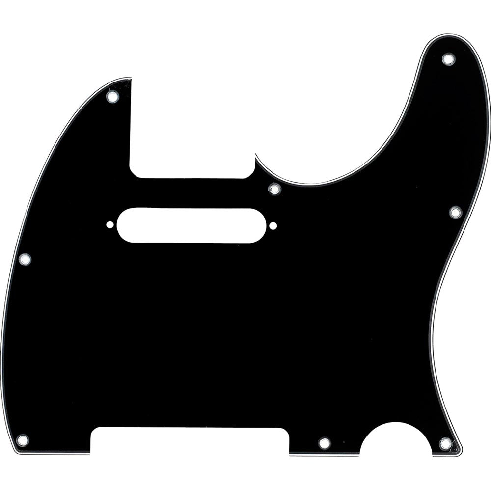 Fender Pickguard, Telecaster, 8 Hole Mount, 3-Ply, Black