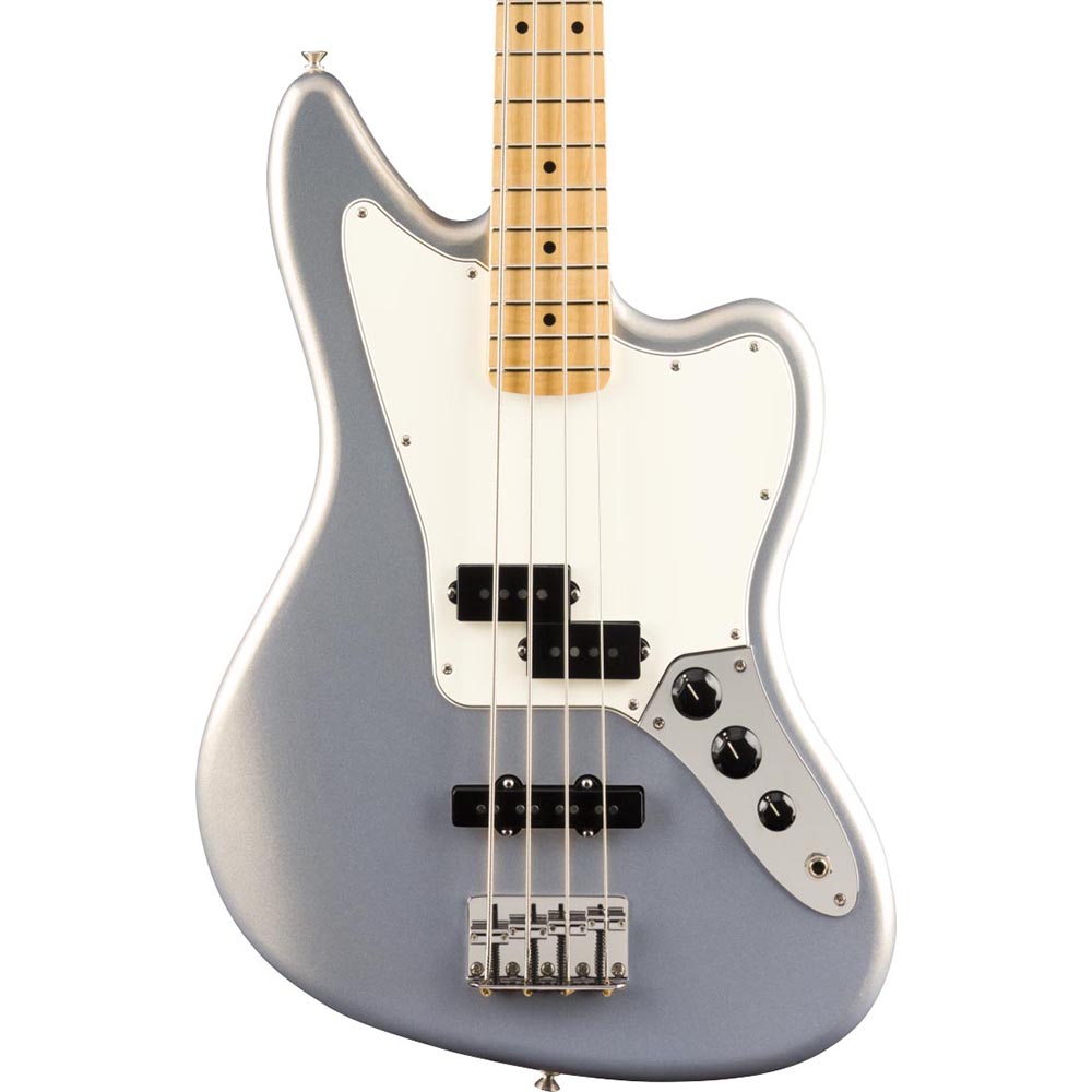 Fender Player Jaguar Bass Maple Fingerboard Silver