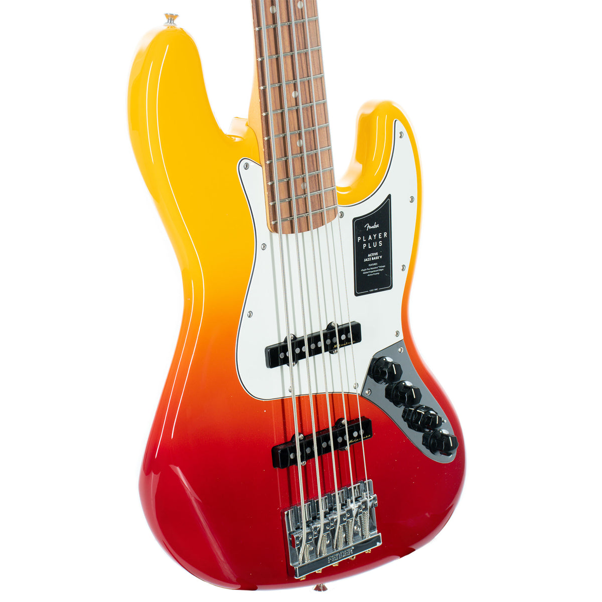 Fender Player Plus Jazz Bass V, Pau Ferro, Tequila Sunrise