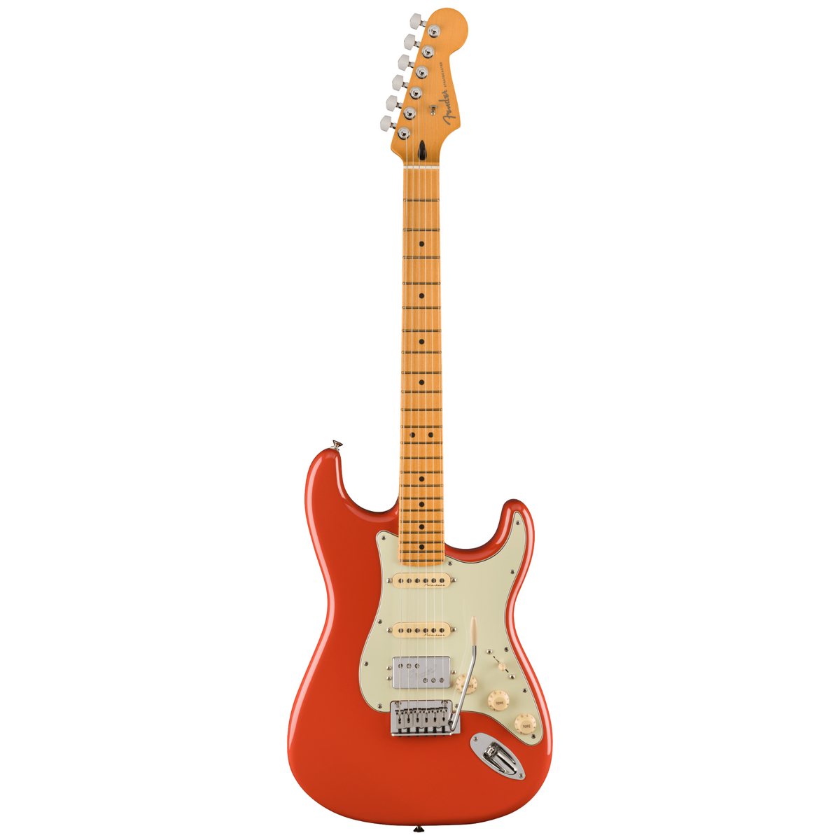 Fender Player Plus Stratocaster HSS Electric Guitar, Maple, Fiesta Red