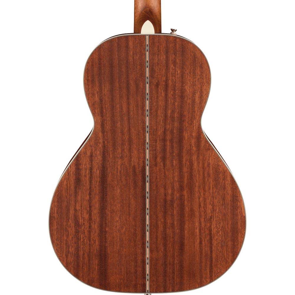 Fender PS-220E Parlor With Case, All Mahogany, Ovangkol, Aged Cognac Burst