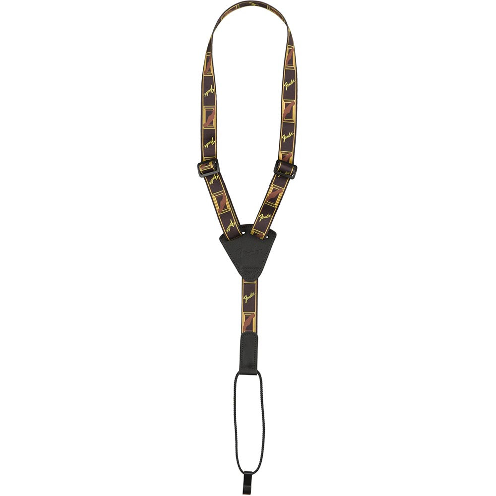 Fender Ukulele Strap - Black/Yellow/Brown