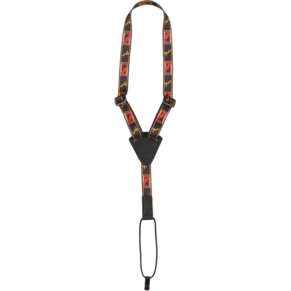Fender Ukulele Strap - Black/Yellow/Red