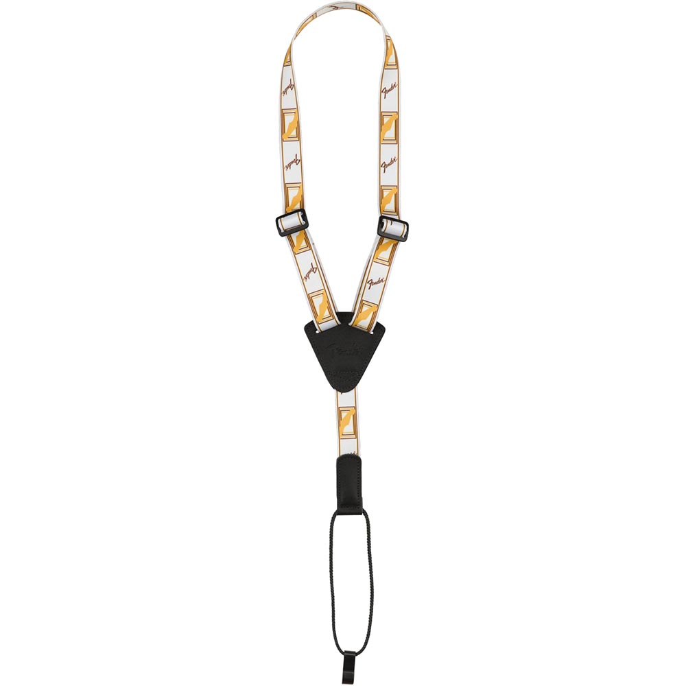 Fender Ukulele Strap - White/Brown/Yellow