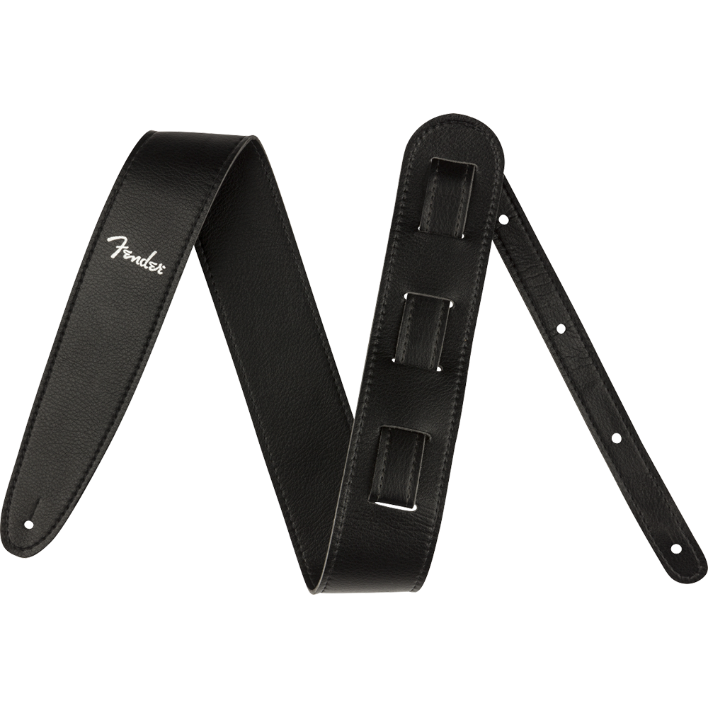 Fender Vegan Leather Strap, Black, 2.5"