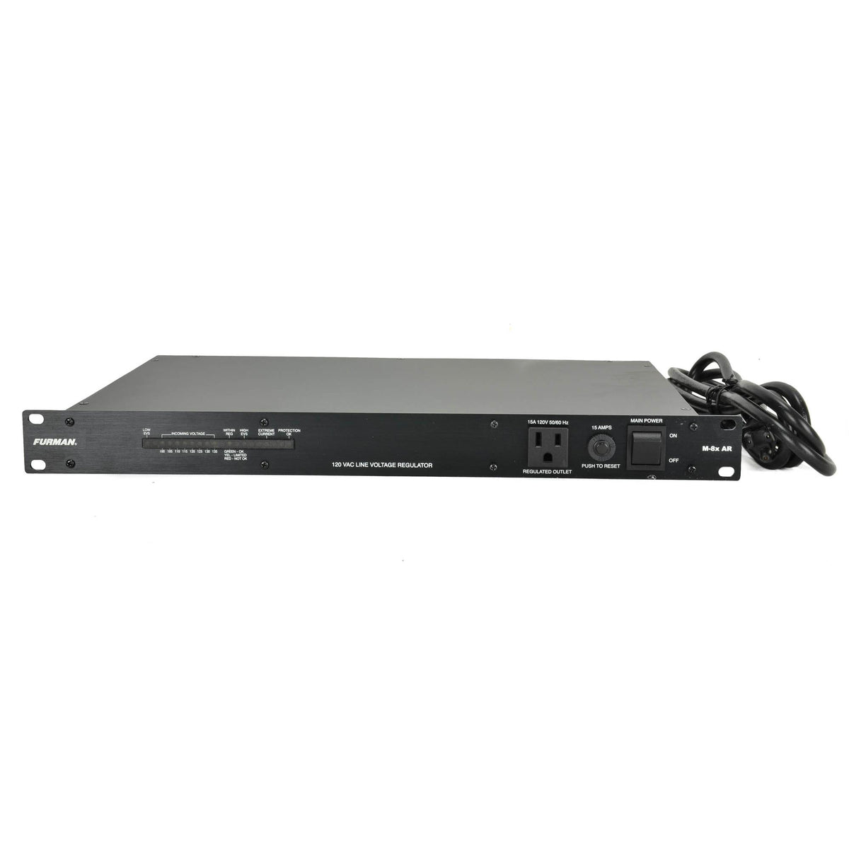 Furman 15A Standard Power Conditioner With Voltage Regulation - 9 Outlets - Led Voltm