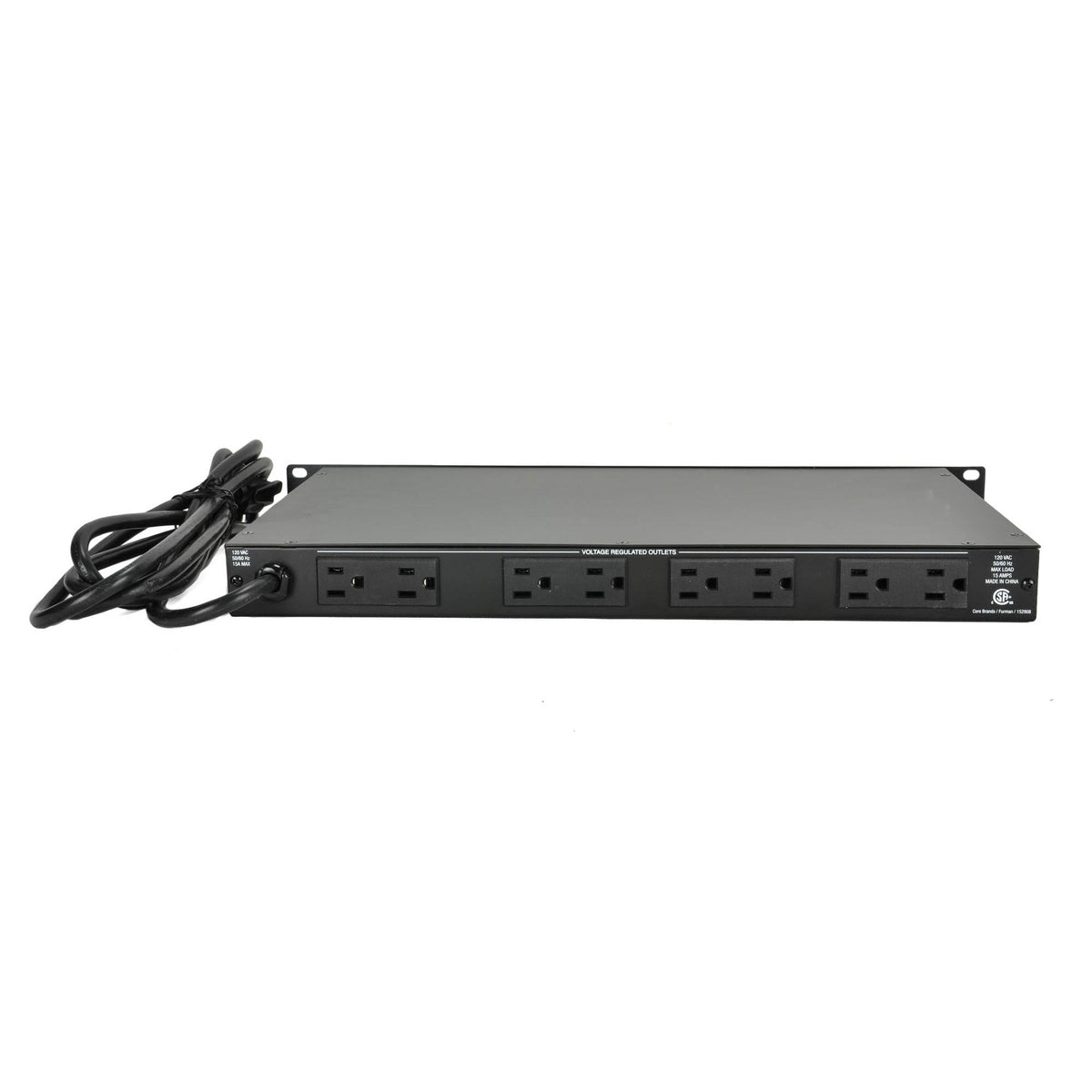 Furman 15A Standard Power Conditioner With Voltage Regulation - 9 Outlets - Led Voltm