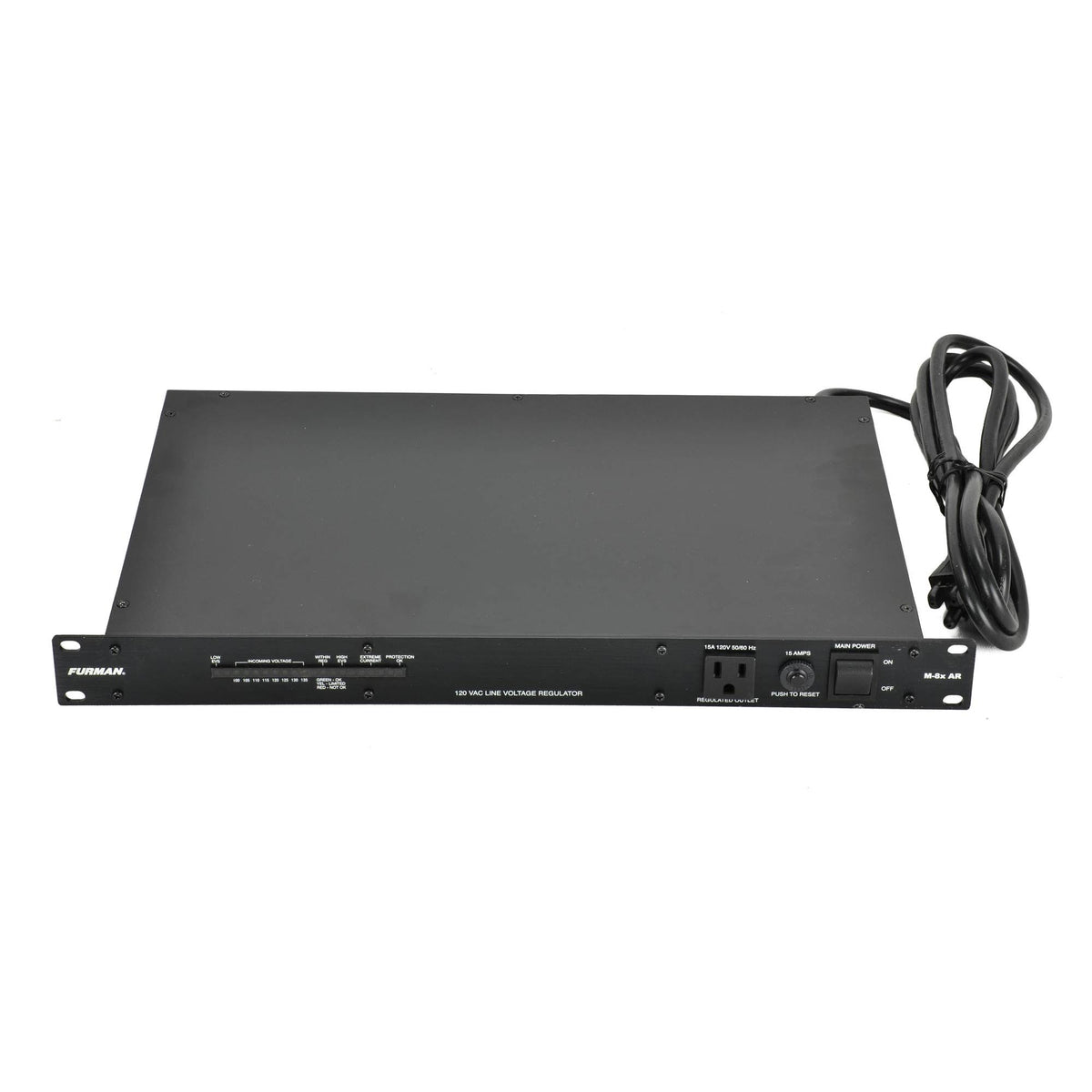 Furman 15A Standard Power Conditioner With Voltage Regulation - 9 Outlets - Led Voltm