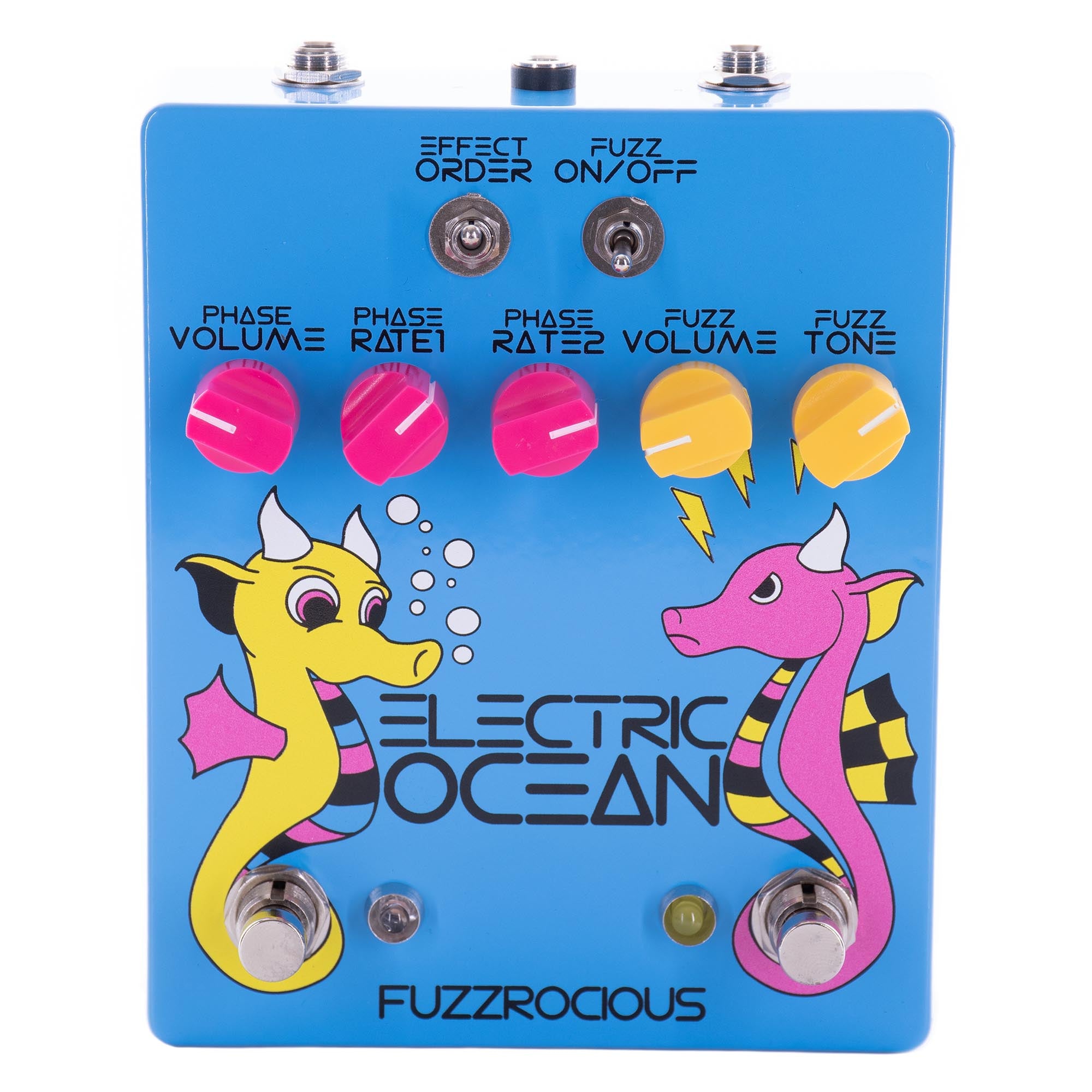 Fuzzrocious Electric Ocean Fuzz Phaser Effect Pedal