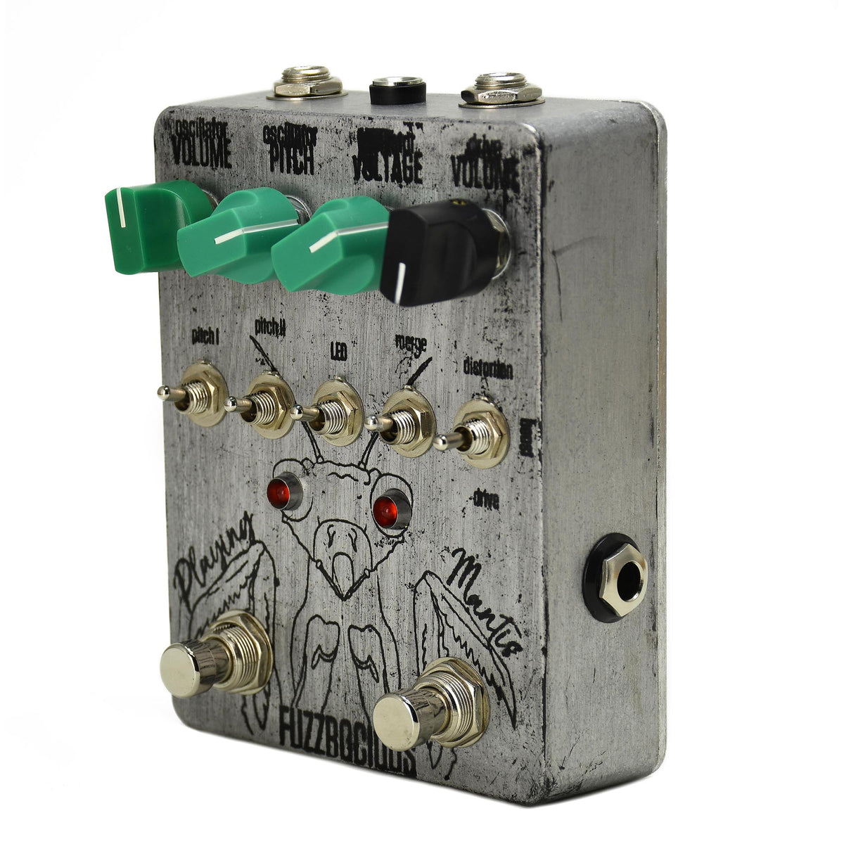 Fuzzrocious Playing Mantis Boost, Overdrive and Oscillator