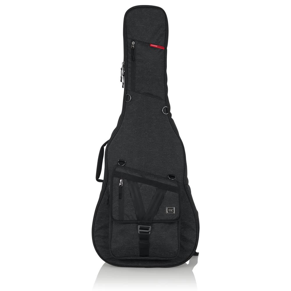 Gator Cases Transit Series Acoustic Guitar Gig Bag with Charcoal Exterior