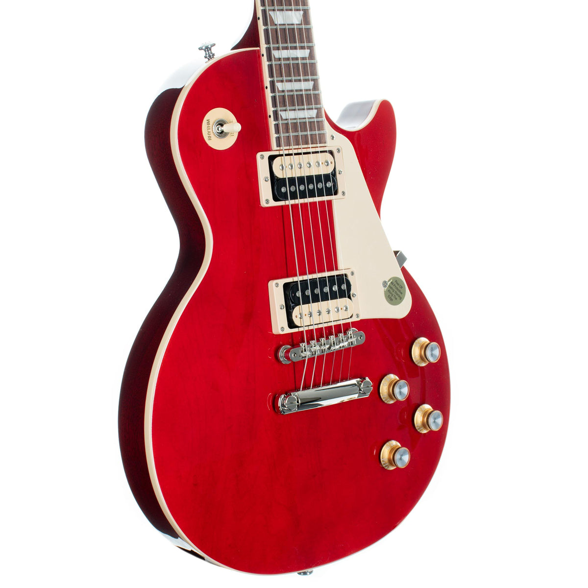 Gibson Les Paul Classic Electric Guitar, Translucent Cherry with Hardshell Case
