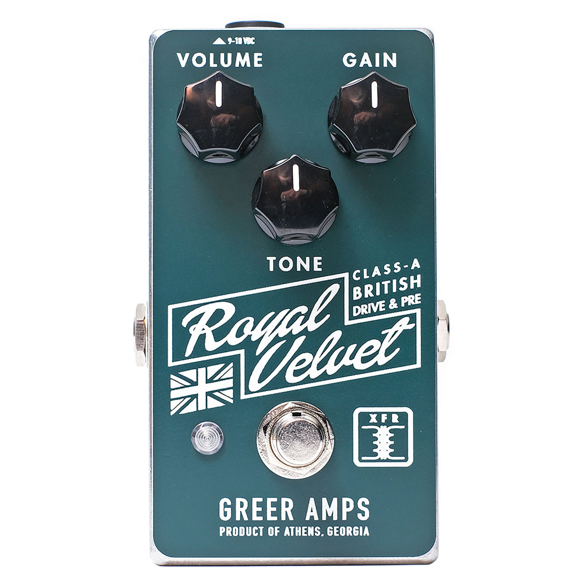 Greer Amps Royal Velvet Class-A British Overdrive And Preamp Effect Pedal