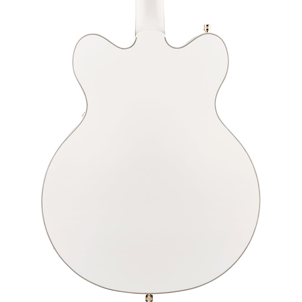 Gretsch G5422TG Electromatic Classic Hollow Body Double-Cut Electric Guitar, Laurel, Snowcrest White