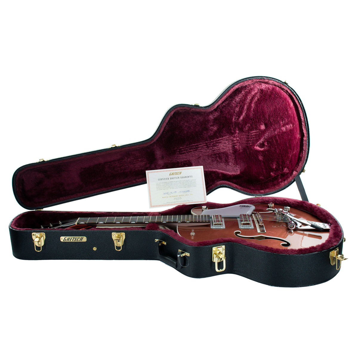 Gretsch G6118T Players Edition Anniversary, 2-Tone Copper Metallic/Sahara Metallic, Bigsby