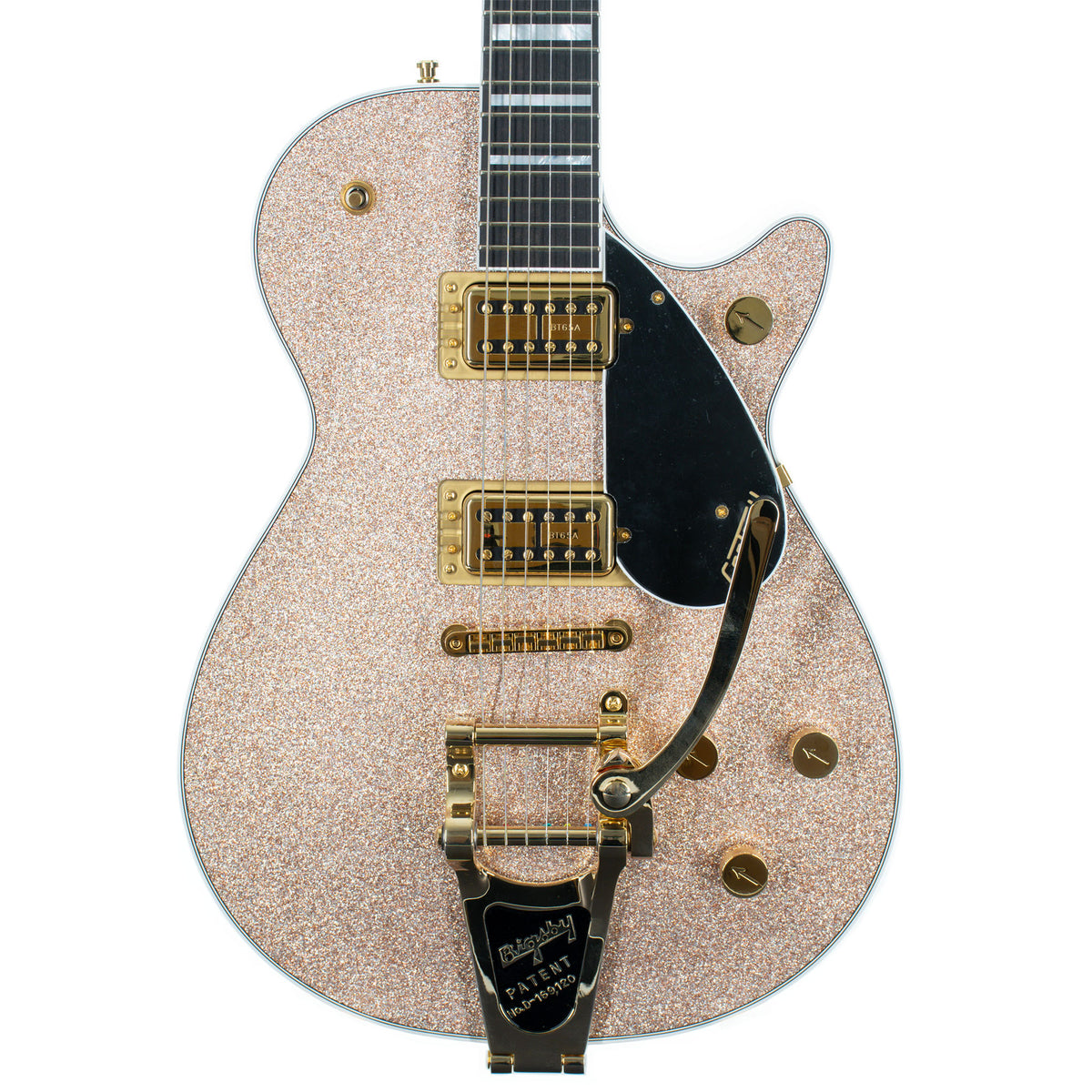 Gretsch G6229TG Limited Edition Players Edition Electric Guitar, Sparkle Jet BT, Ebony, Champagne Sparkle