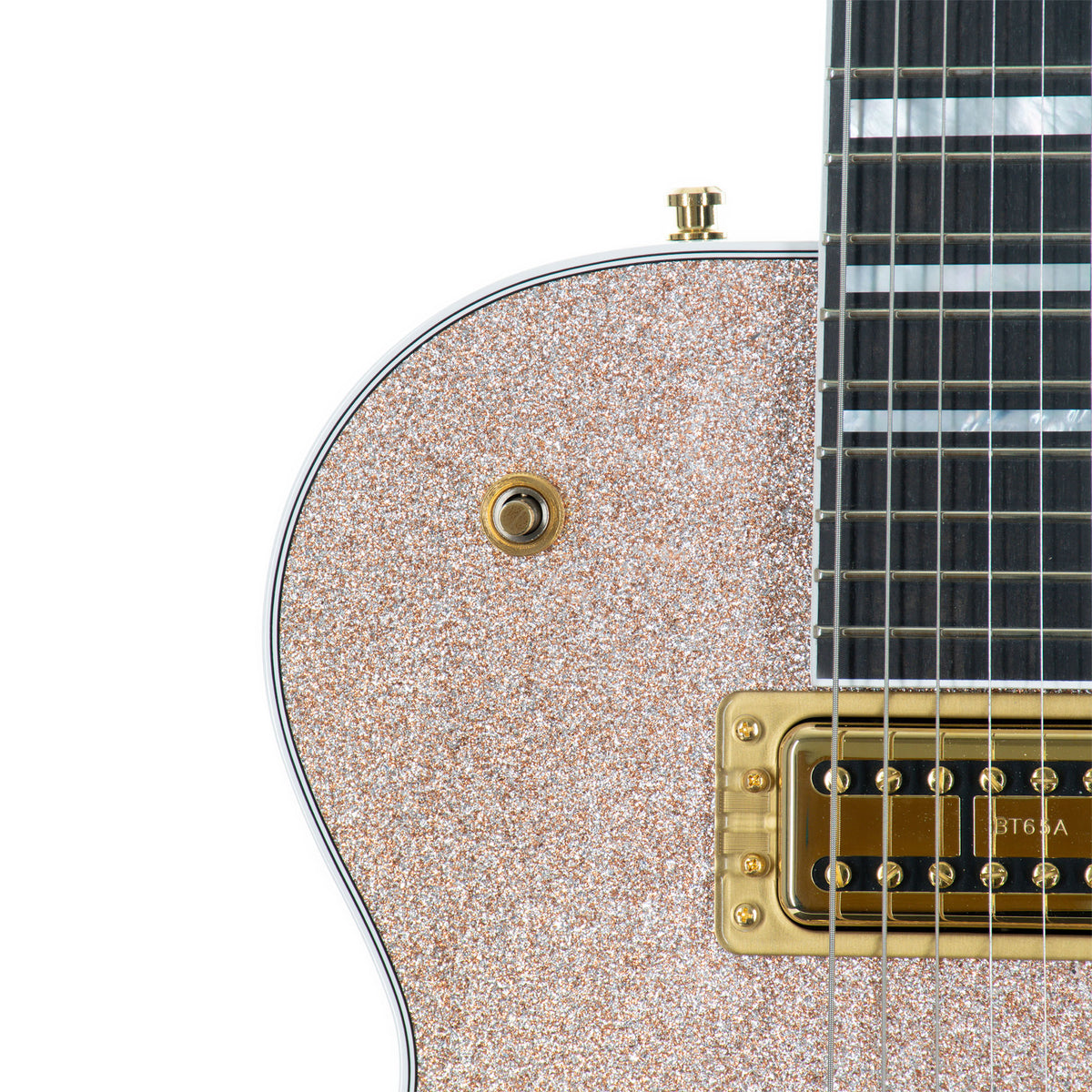 Gretsch G6229TG Limited Edition Players Edition Electric Guitar, Sparkle Jet BT, Ebony, Champagne Sparkle