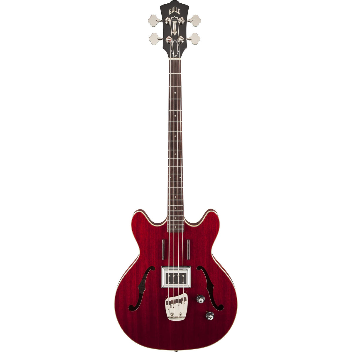 Guild Starfire Semi-Hollow Bass - Cherry Red