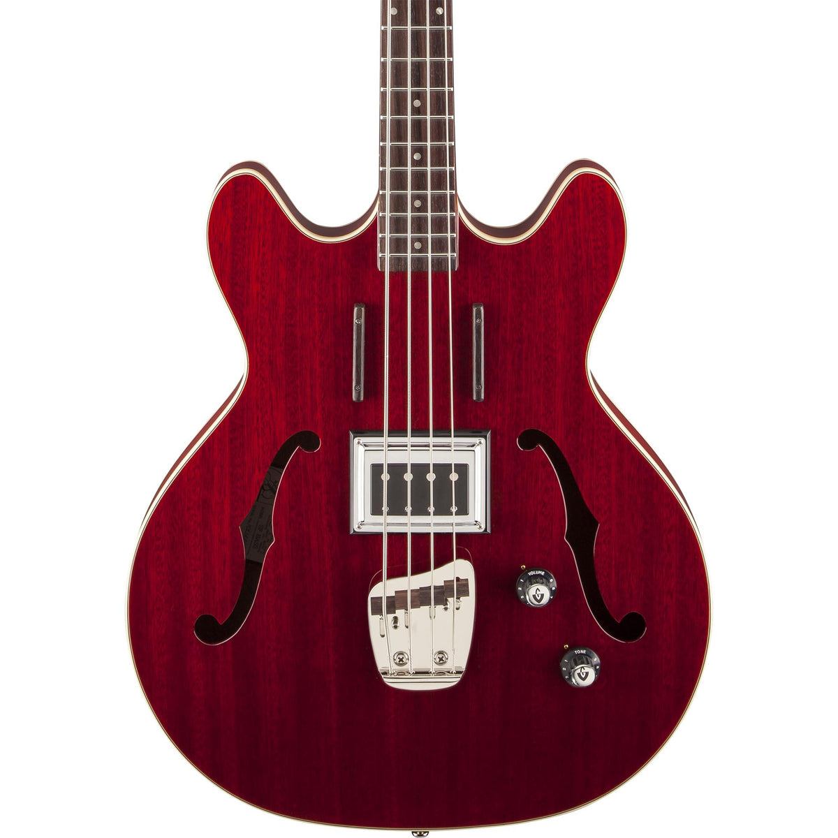 Guild Starfire Semi-Hollow Bass - Cherry Red