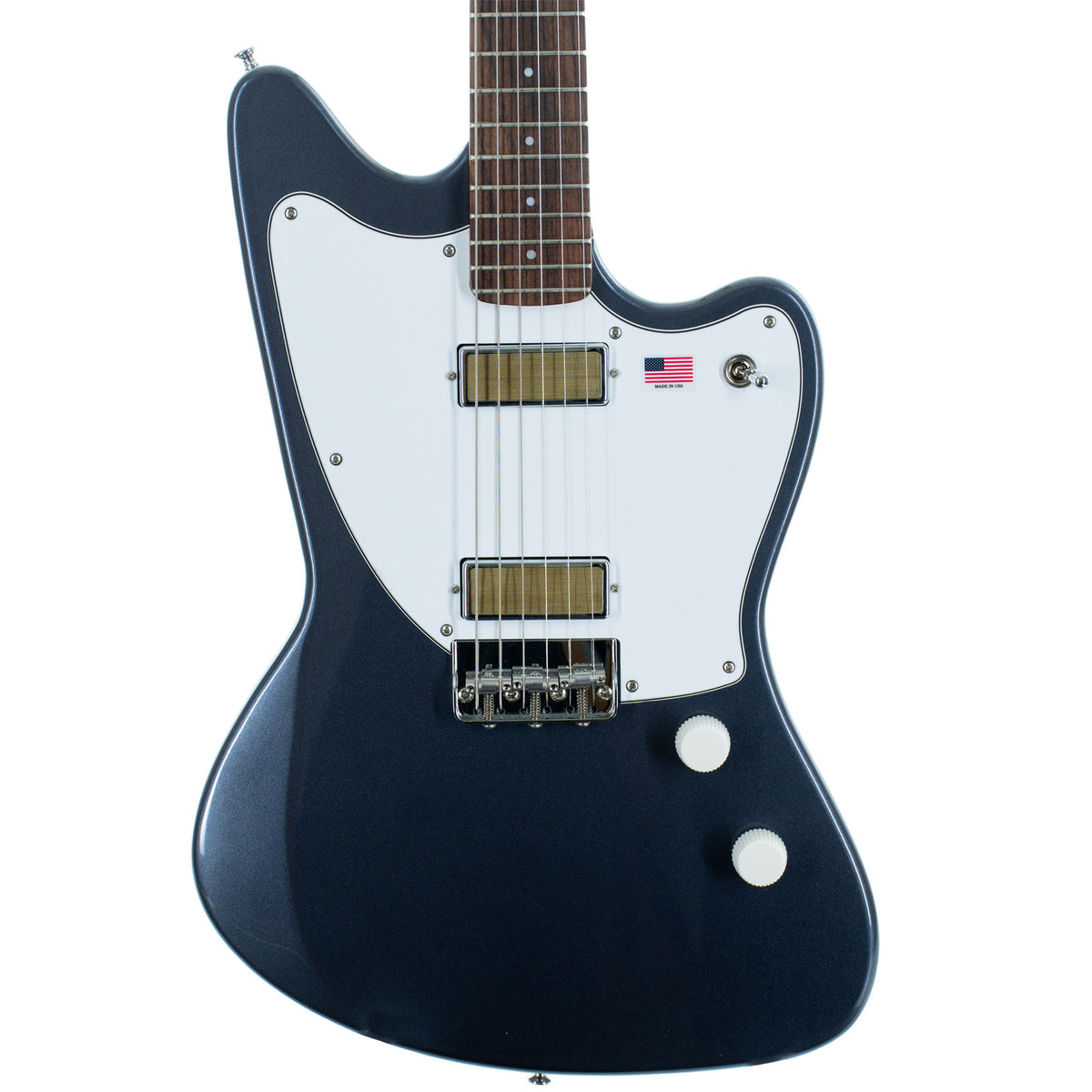 Harmony Standard Silhouette Electric Guitar, Rosewood, Slate, With Case