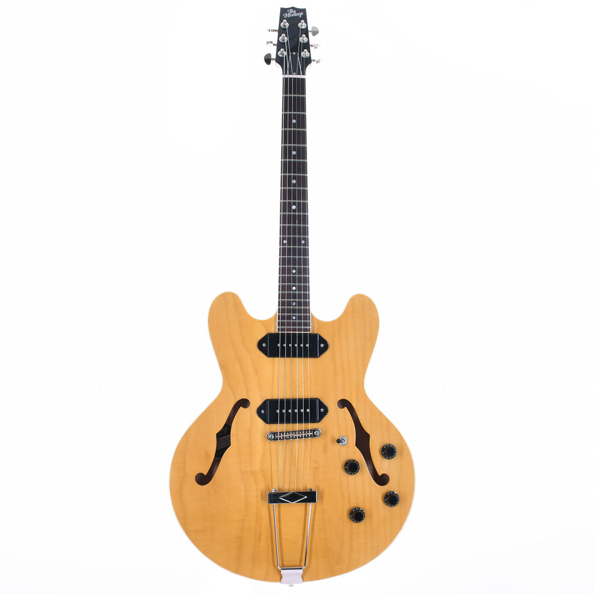 Heritage H-530 Hollow Electric Guitar With Case, Antique Natural