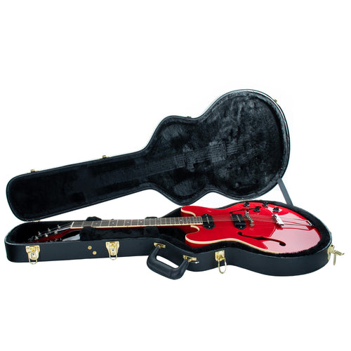 Heritage H-530 Hollow Electric Guitar With Case, Trans Cherry