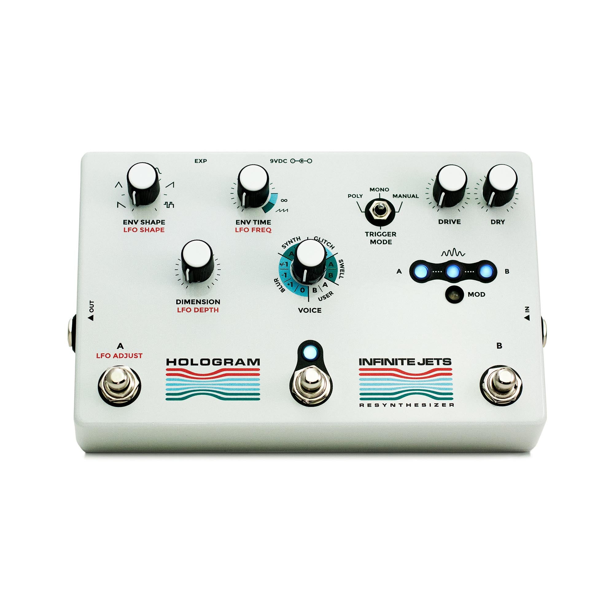 ギター HOLOGRAM Infinite Jets Infinite Jets | Multi-Voice Synth & Glitch Pedal