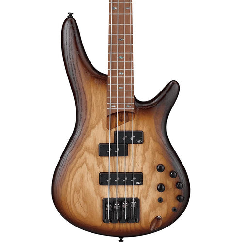 Ibanez 4 String SR Standard Electric Bass Natural Browned Burst Flat
