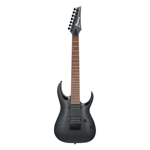 Ibanez RGA Standard 7 String Electric Guitar, Transparent Gray Flat