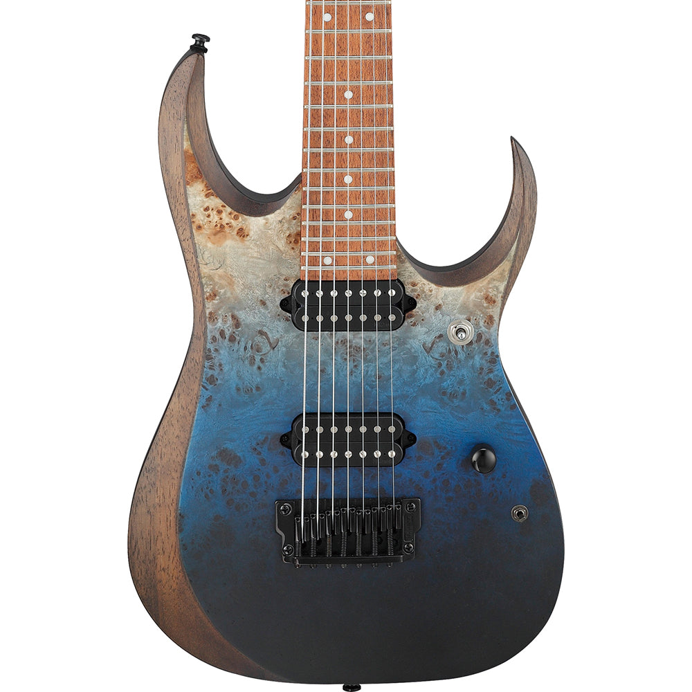 Ibanez RGD7521PB RGD Standard 7 String Electric Guitar, Deep Seafloor Fade Flat