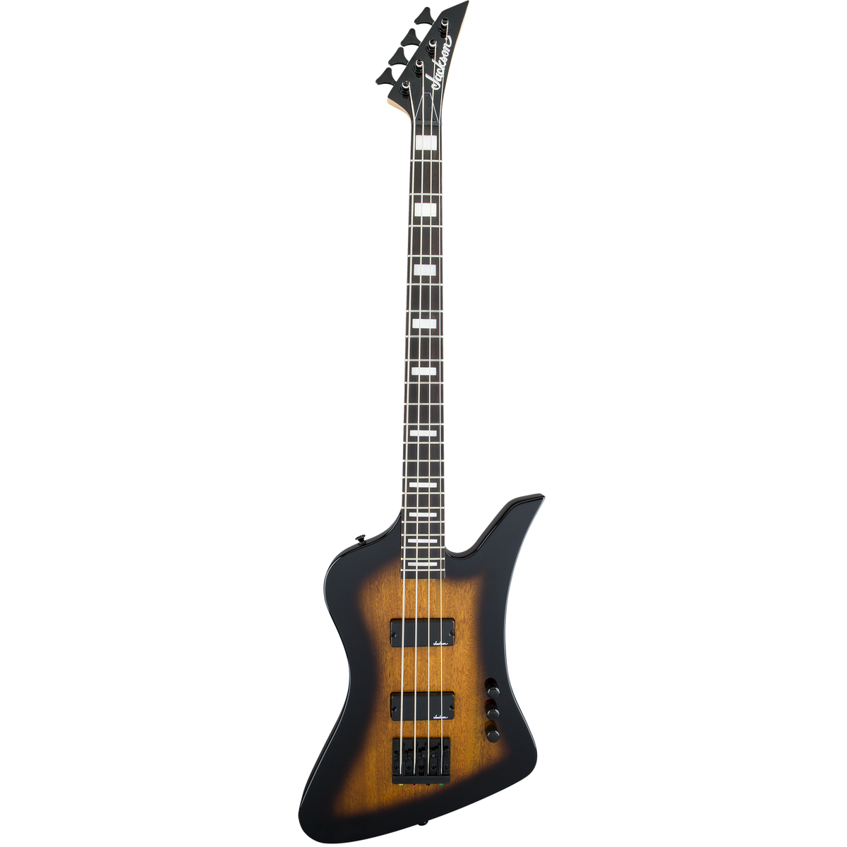 Jackson JS Series Kelly Bird Bass IV JS2 Amaranth, Tobacco Burst