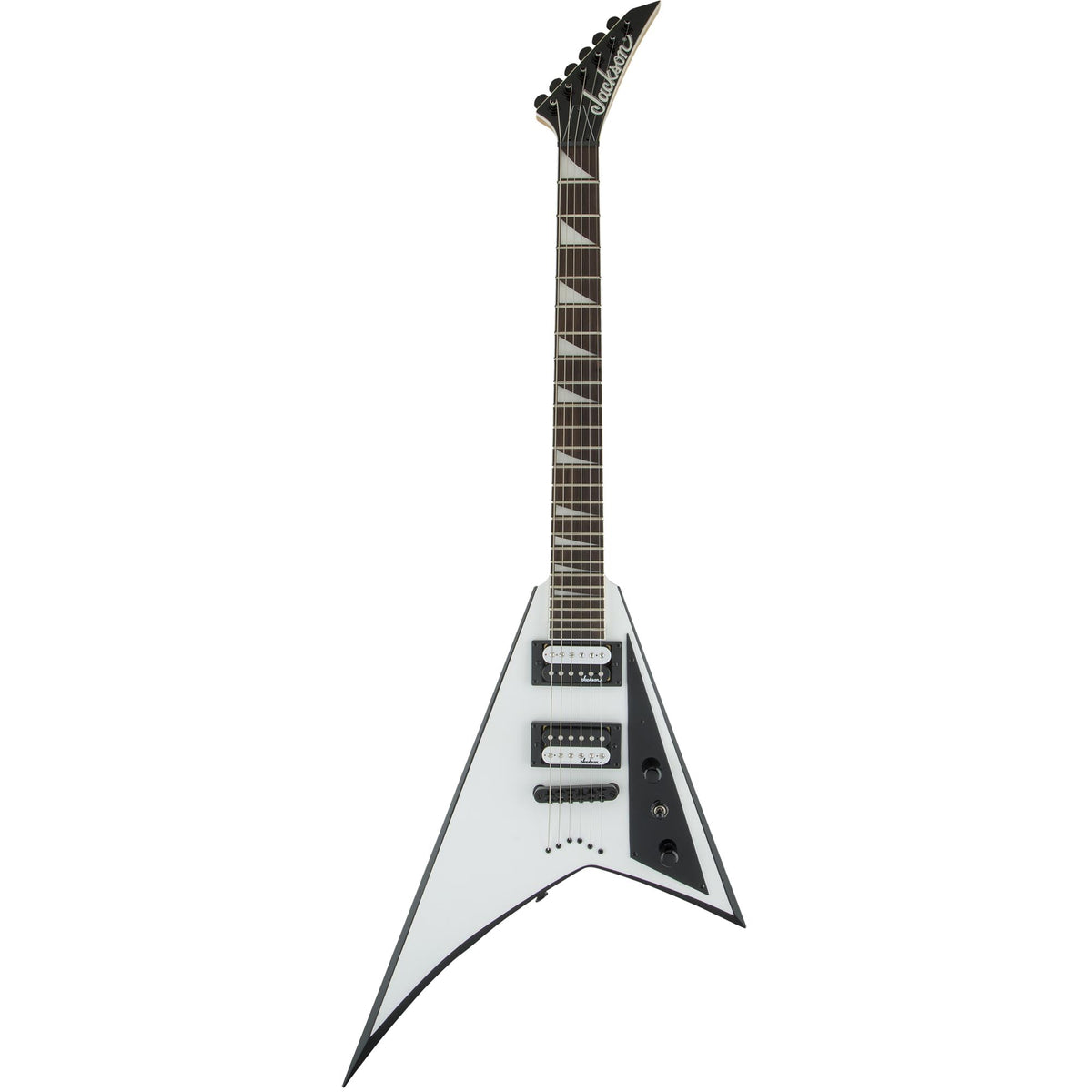 Jackson JS Series Rhoads JS32T Amaranth Fingerboard White With Black Bevels