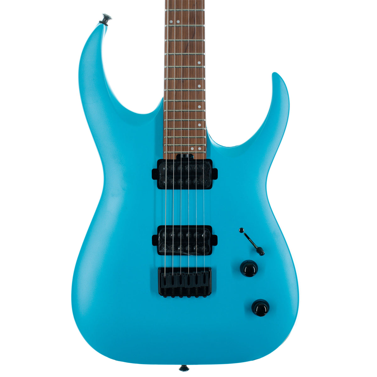 Jackson Pro Series Signature Misha Mansoor Juggernaut HT6, Caramelized Maple, Matte Blue Frost
