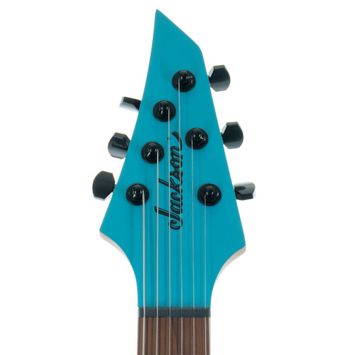 Jackson Pro Series Signature Misha Mansoor Juggernaut HT6, Caramelized Maple, Matte Blue Frost