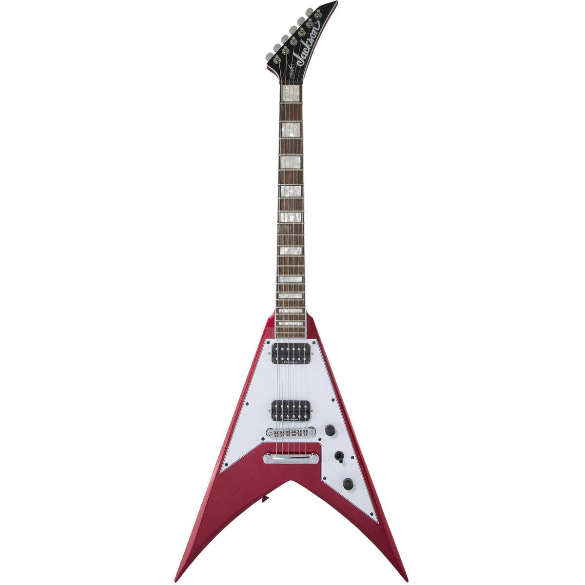 Jackson X Series Signature Scott Ian King V KVXT Electric Guitar, Laurel, Candy Apple Red