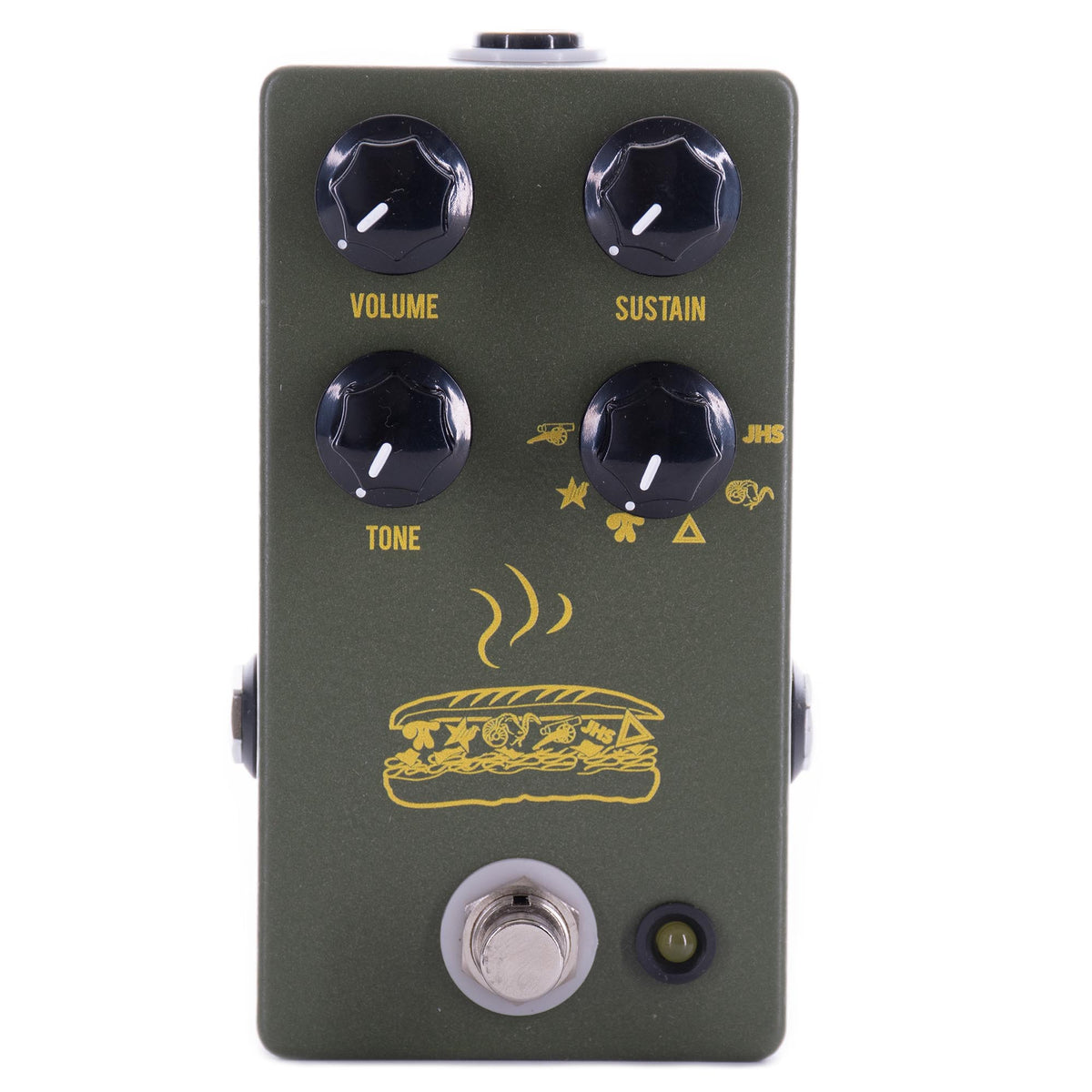 JHS Pedals Muffuletta Fuzz Effect Pedal, Army Green