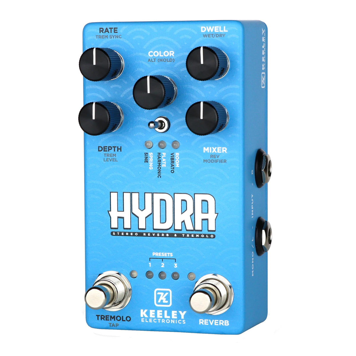 Keeley Electronics Hydra Stereo Reverb & Tremolo Effect Pedal